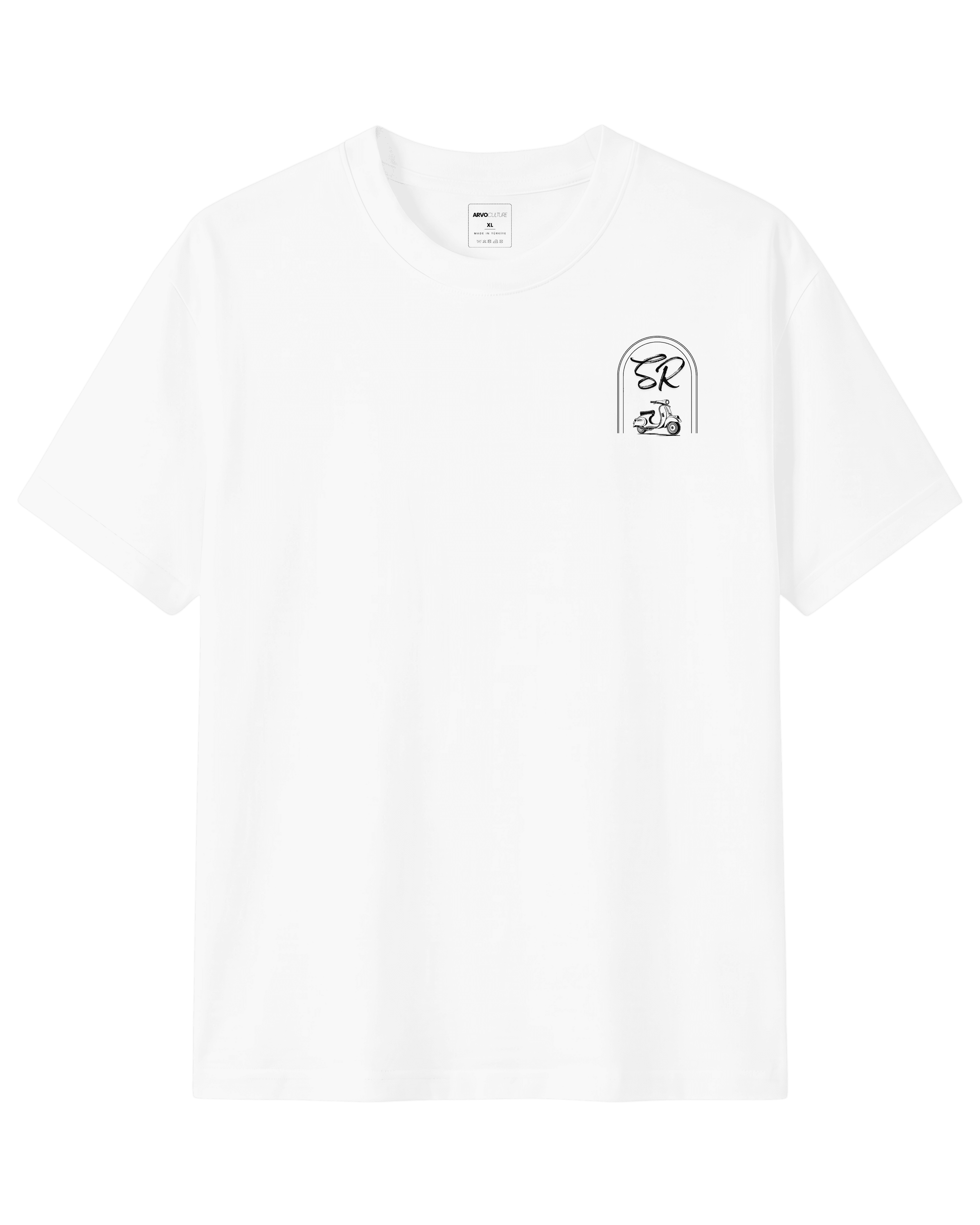 The Society Collection Rome Oversize Unisex Tişört - Beyaz