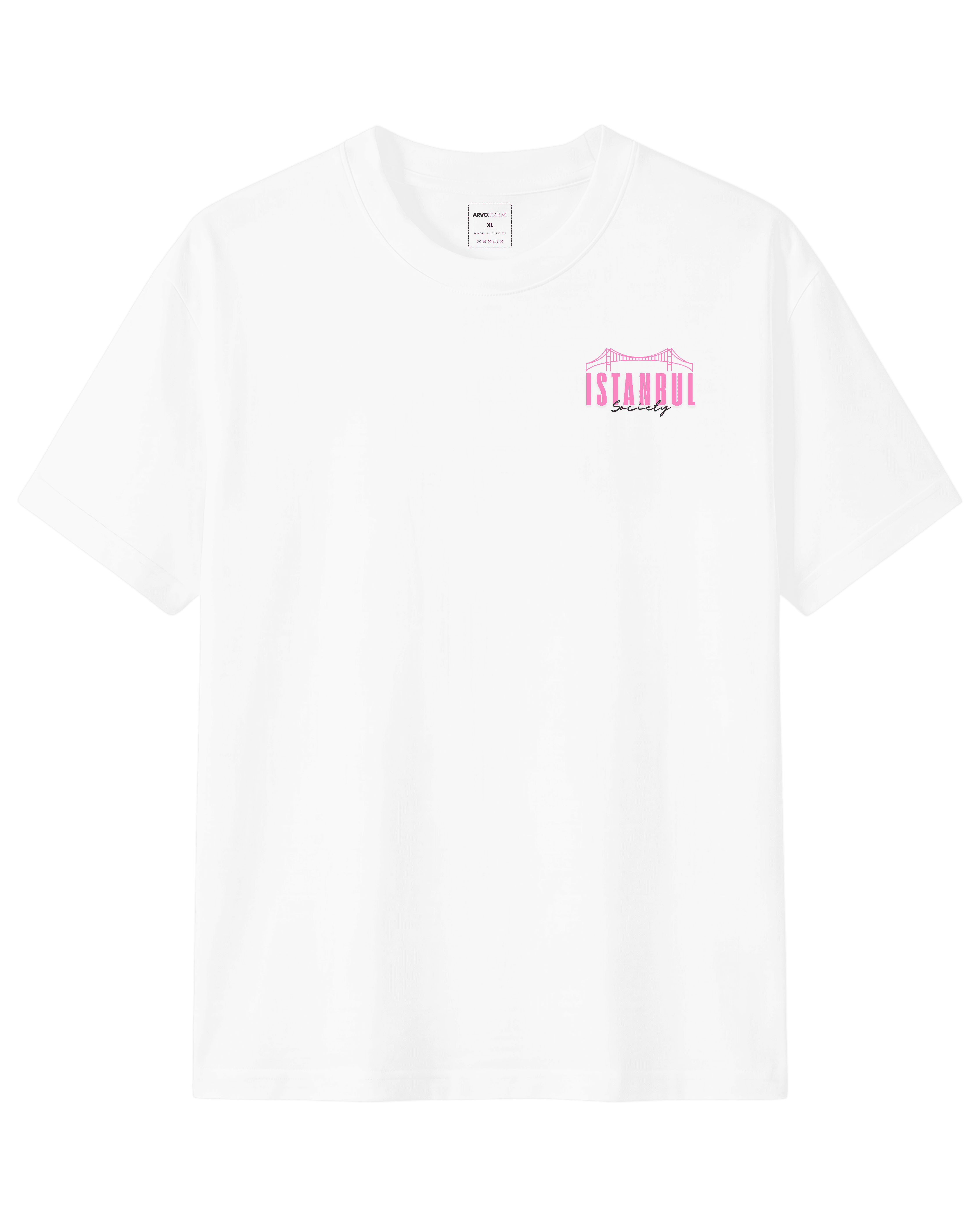 The Society Collection Istanbul Oversize Unisex Tişört - Beyaz