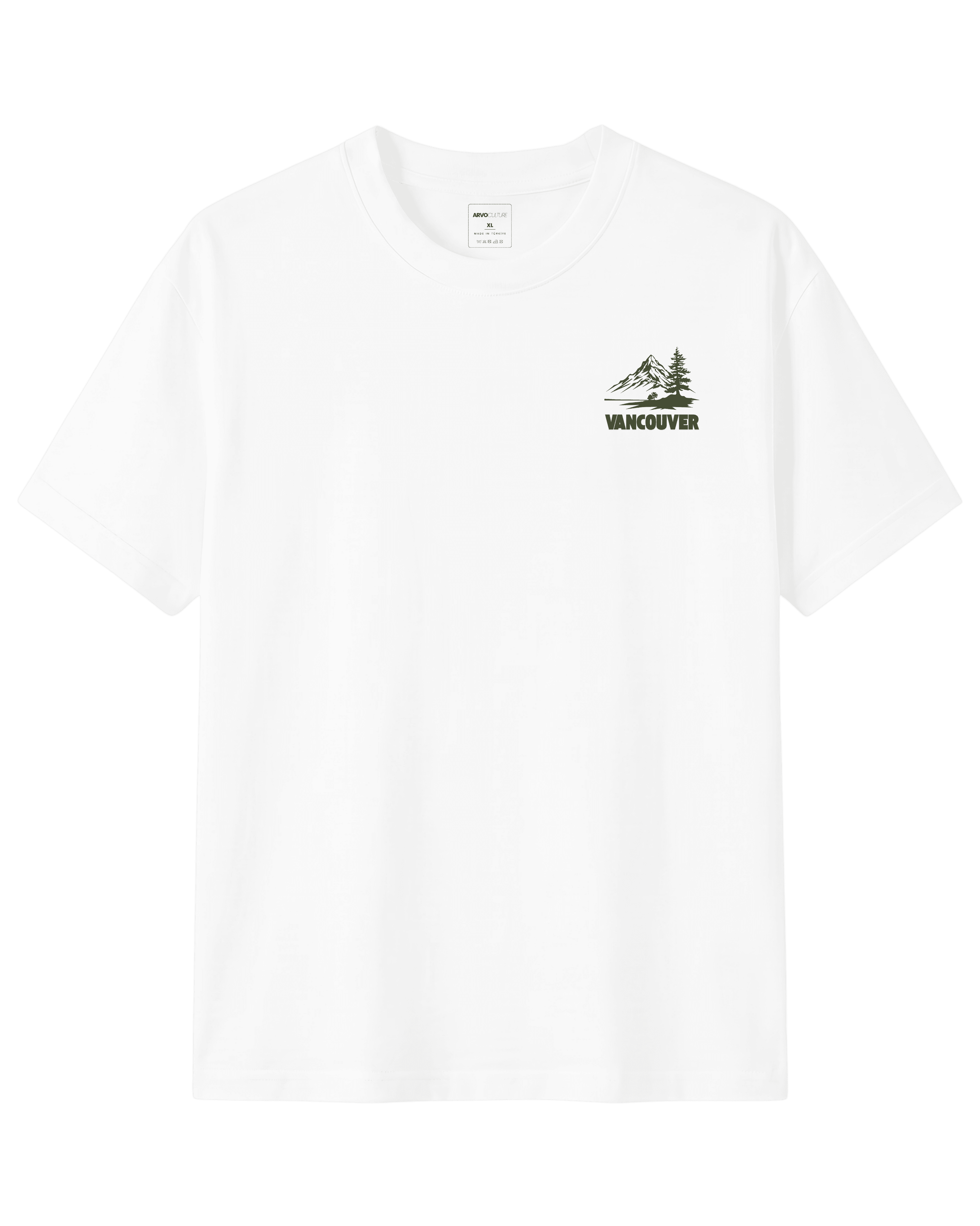 The Society Collection Vancouver Oversize Unisex Tişört - Beyaz