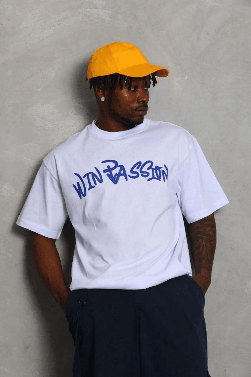 Erkek Baskılı T-Shirt Kısa Kol Bisiklet Yaka Regular Fit Tişört - Beyaz — görsel 1 / 3