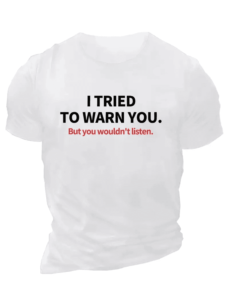 Erkek Baskılı T-Shirt Kısa Kol Bisiklet Yaka Regular Fit Rahat Kalıp Günlük Tişört - Beyaz — görsel 1 / 4