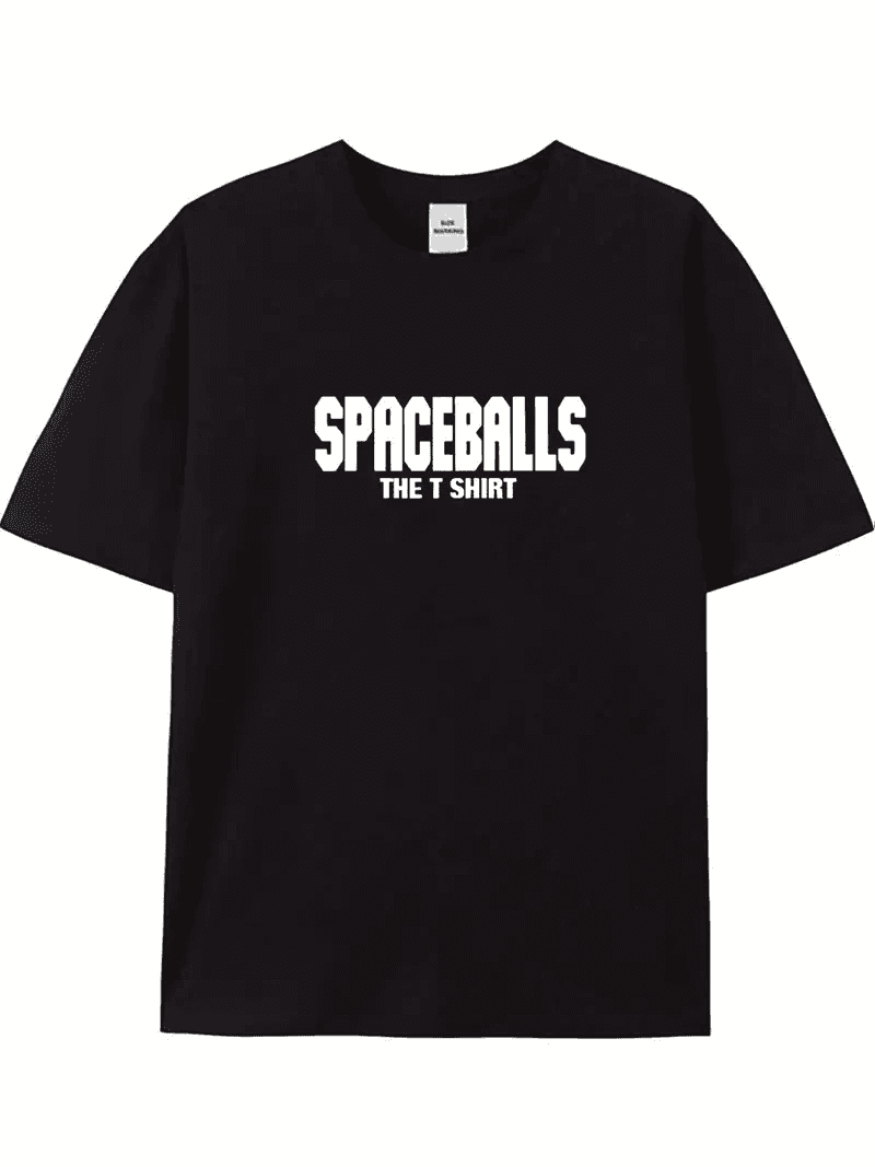 Erkek Baskılı T-Shirt Kısa Kol Bisiklet Yaka Regular Fit Rahat Kalıp Tişört - Siyah — görsel 1 / 4