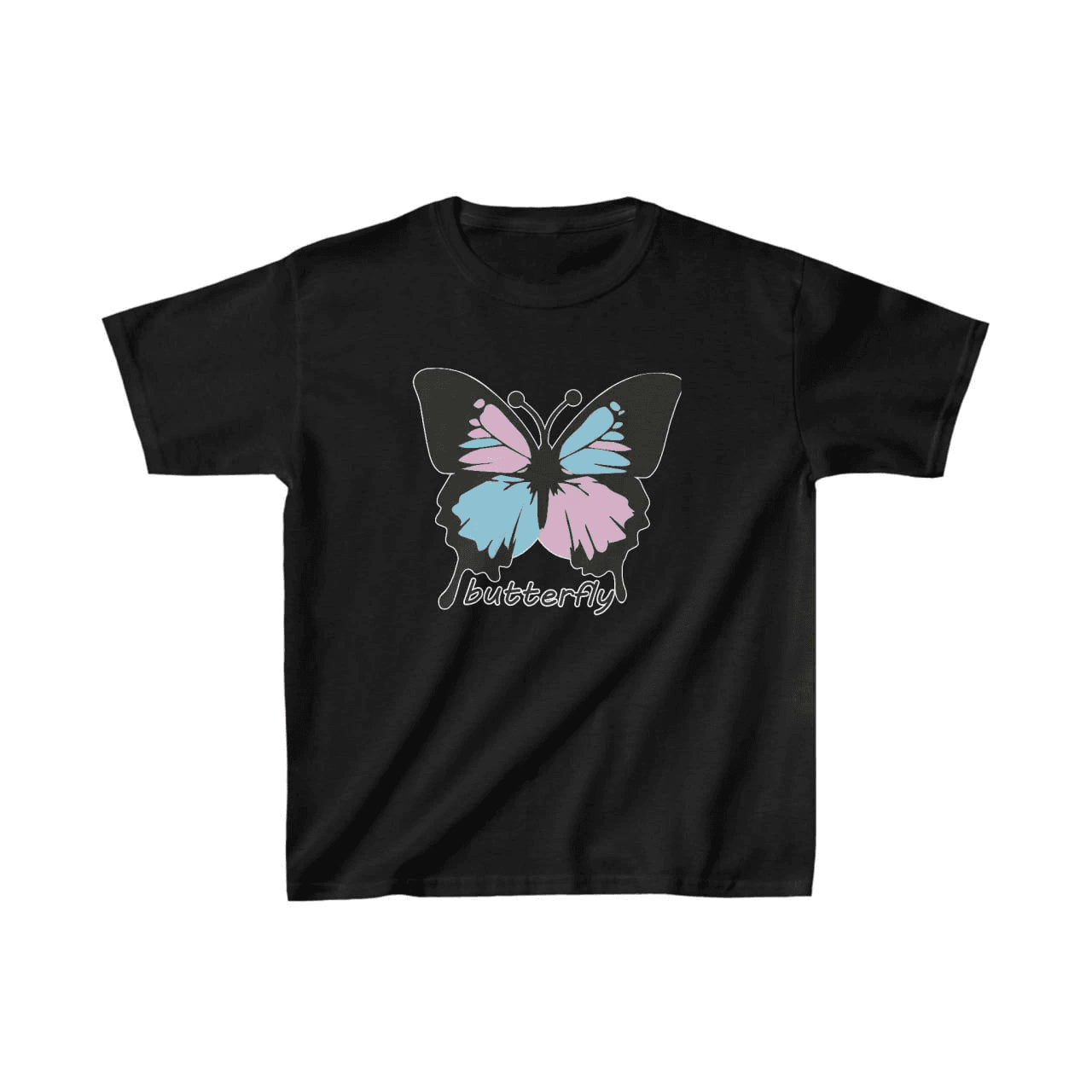 Çocuk Unisex Baskılı T-Shirt - Siyah