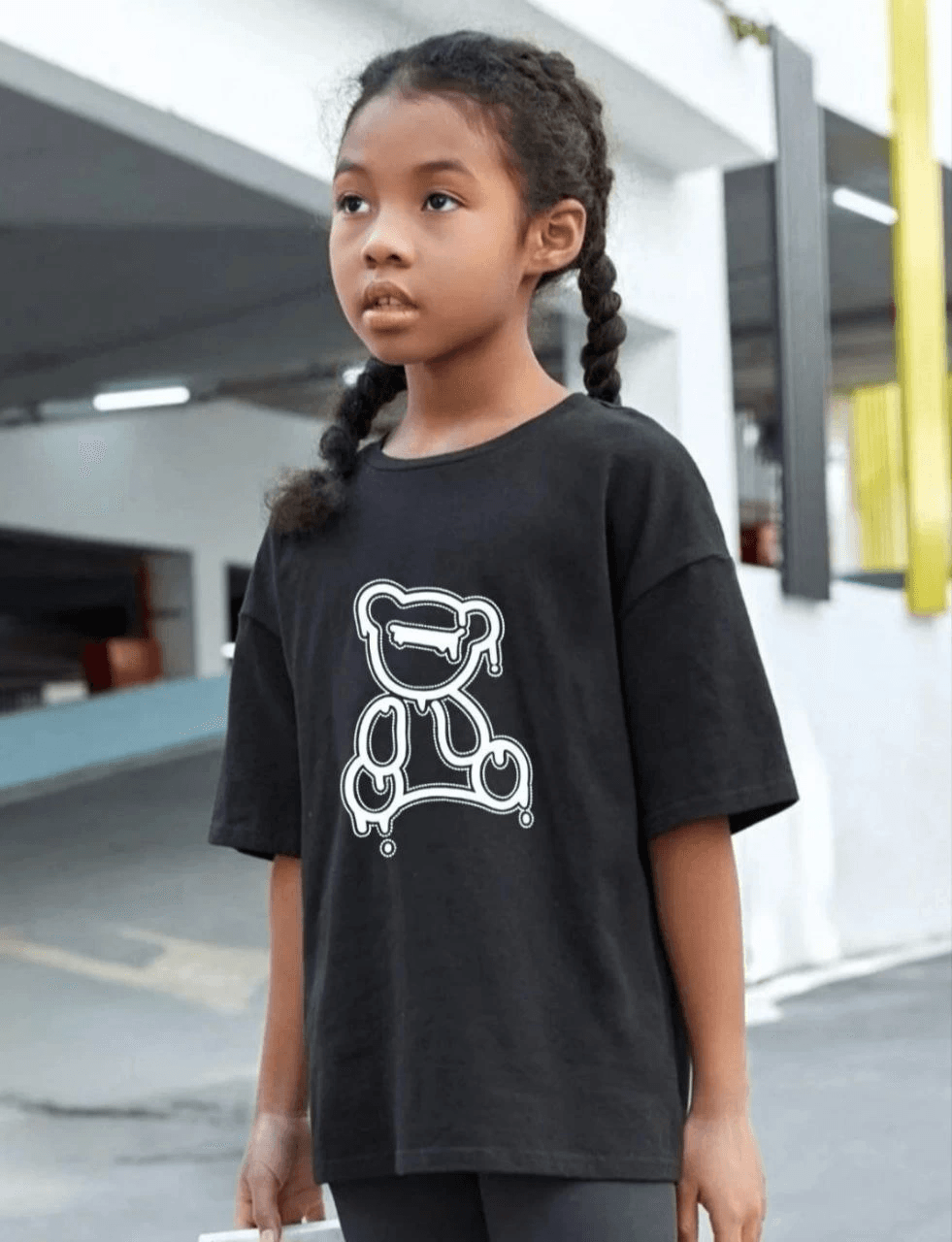 Çocuk Unisex Baskılı T-Shirt - Siyah — görsel 1 / 3