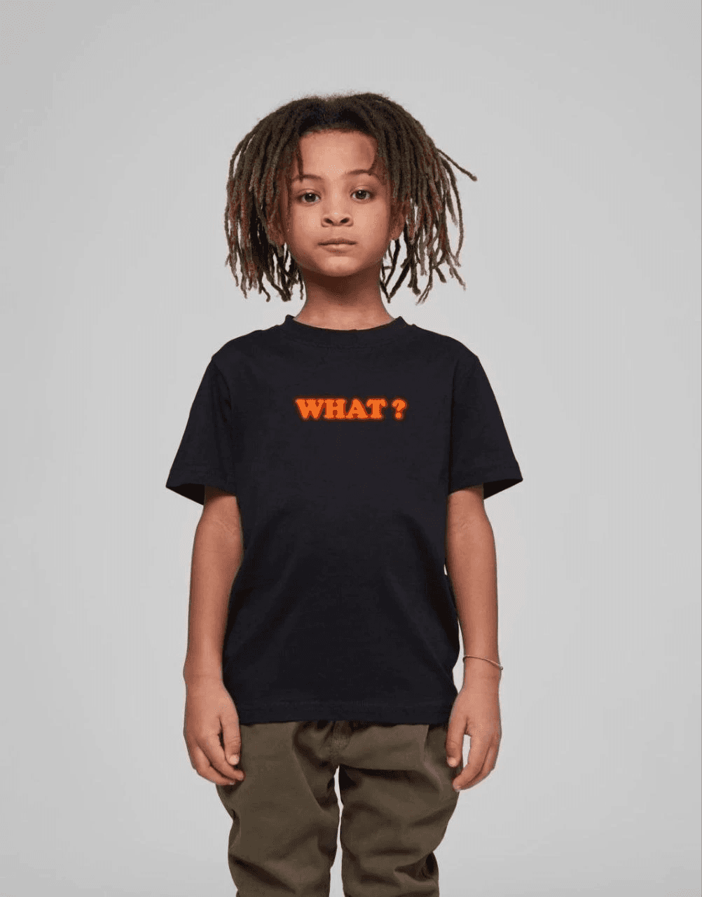 Çocuk Unisex Baskılı T-Shirt - Siyah — görsel 1 / 2