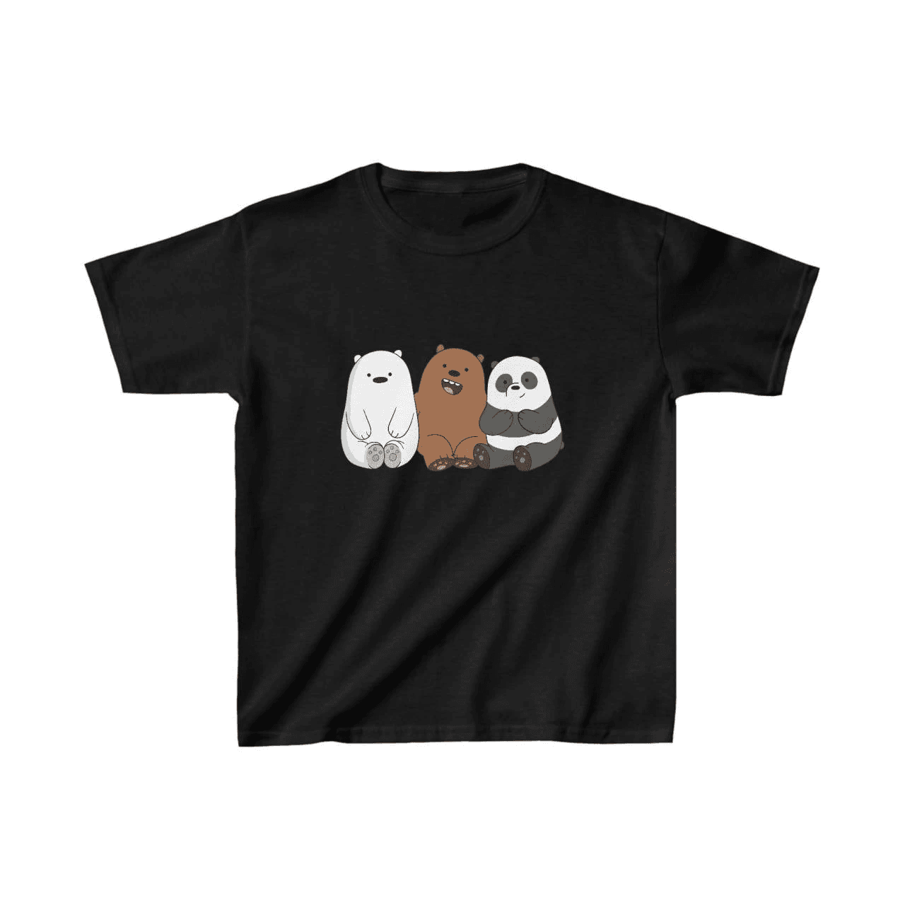 Çocuk Unisex Baskılı T-Shirt - Siyah — görsel 1 / 3