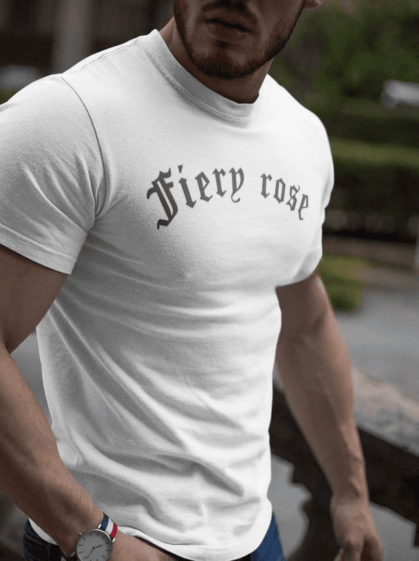 Erkek Tişort Bisiklet Yaka Baskılı Kısa kol T-Shirt - Beyaz