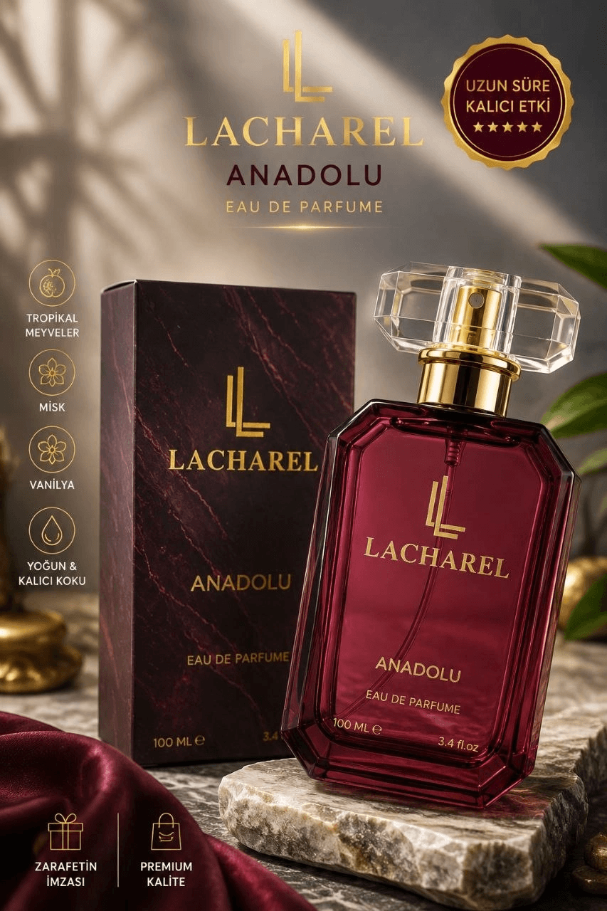LACHAREL Anadolu Unisex Eau De Parfum 100 ML Mandalina Sardunya Misk Süet Parfüm