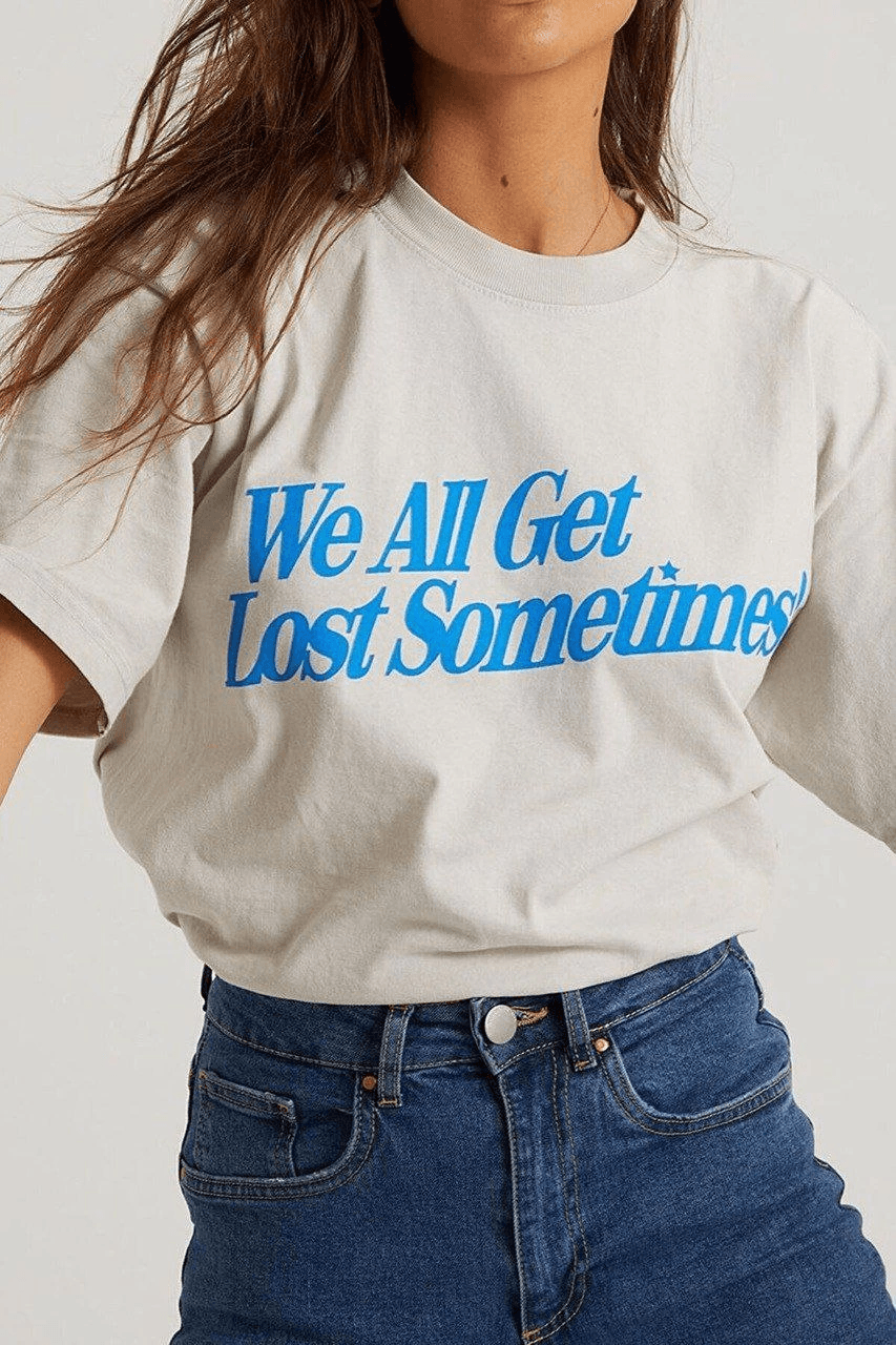 Kadın Baskılı Oversize kısa kol T-Shirt - Beyaz — görsel 1 / 5