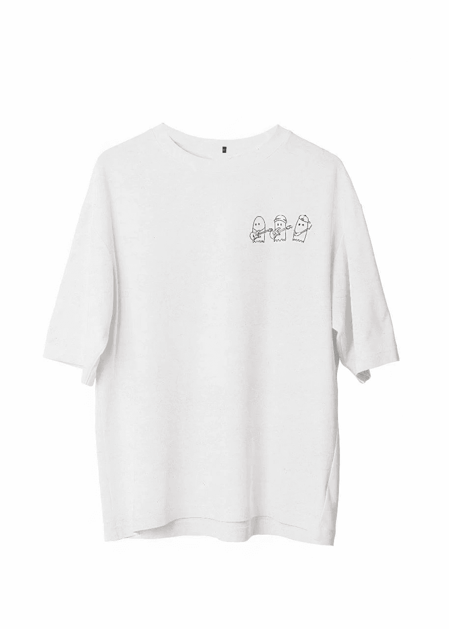 Erkek Baskılı T-Shirt Kısa Kol Bisiklet Yaka Regular Fit Rahat Kalıp Günlük Tişört - Beyaz — görsel 1 / 2