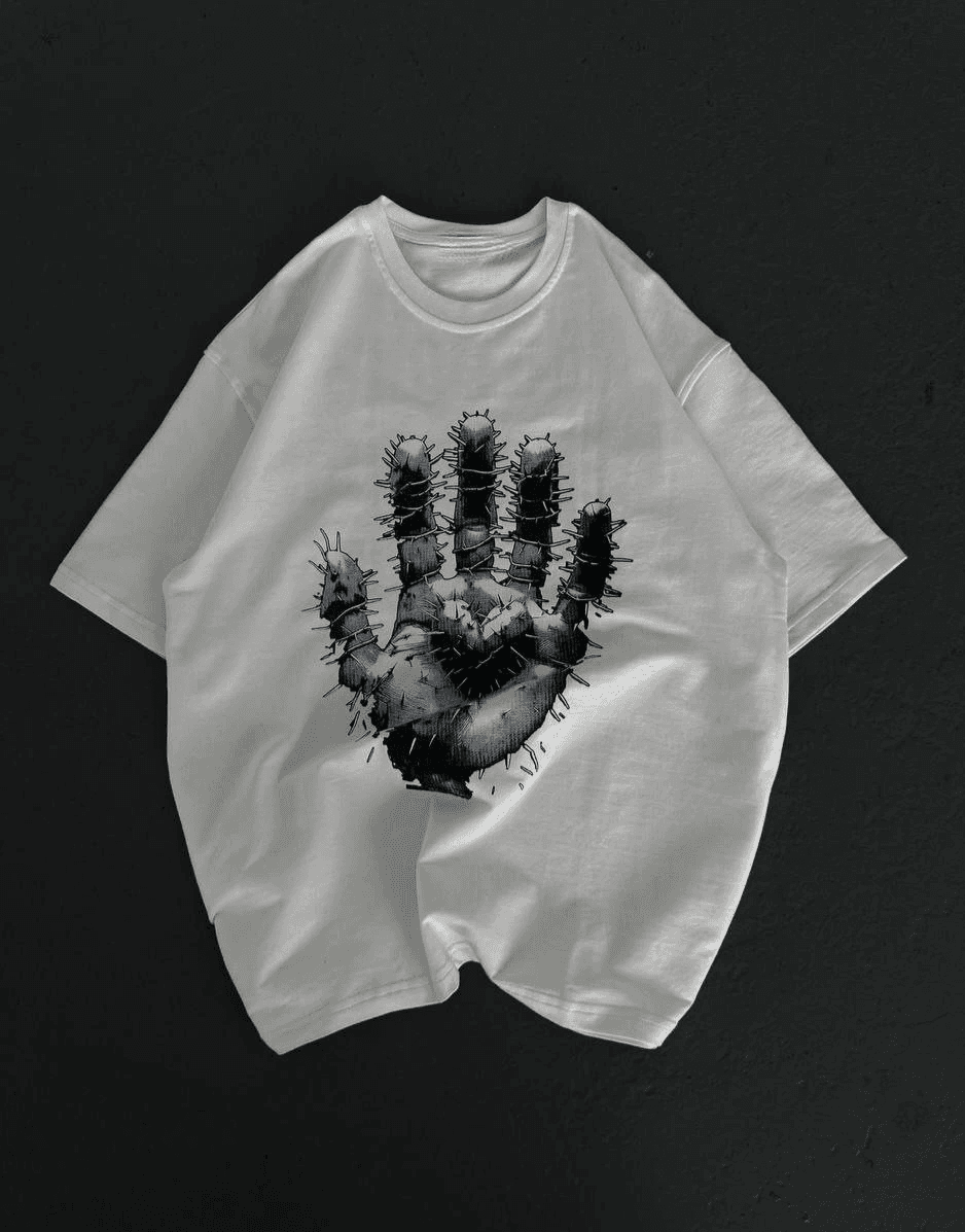 Kadın Baskılı T-Shirt Kısa Kol Bisiklet Yaka Regular Fit Rahat Kalıp Günlük Tişört - Beyaz