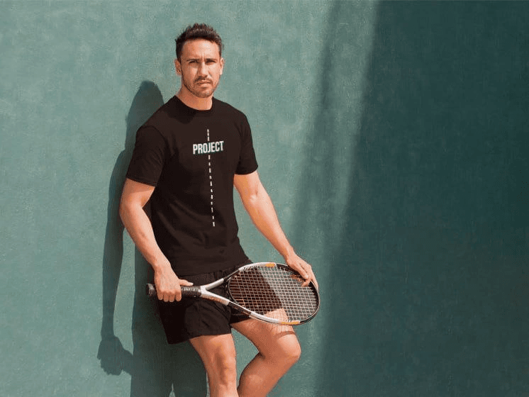Erkek Kısa Kol Yazlık Tişört Bisiklet Yaka Baskılı Oversize T-Shirt - Siyah