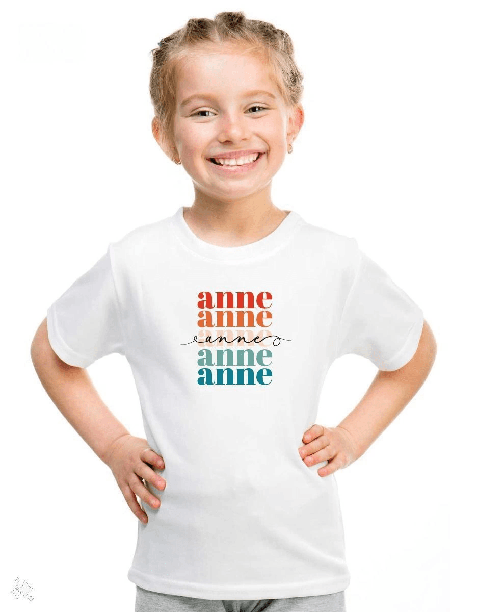 Unisex Çocuk Baskılı T-Shirt - Beyaz