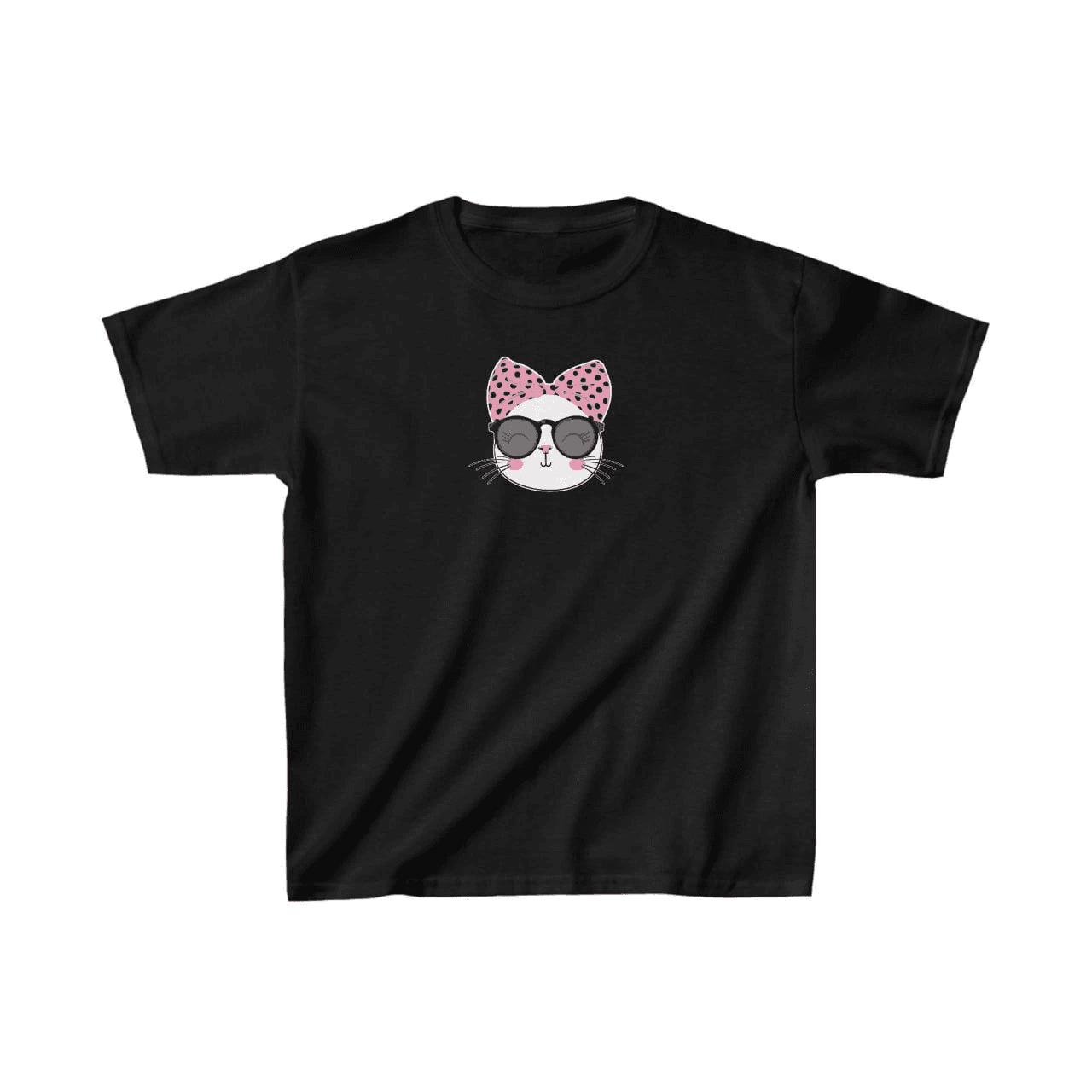 Unisex Çocuk Baskılı T-Shirt - Siyah