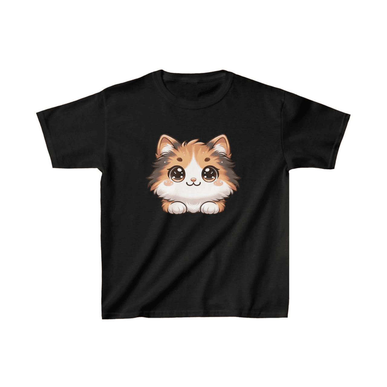 Unisex Çocuk Baskılı T-Shirt - Siyah