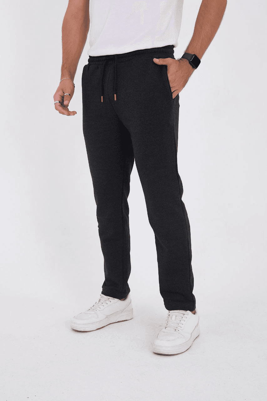 Erkek Üç İplik Basic Eşofman Pantolon - Antrasit