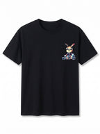 Rogue Bunny Oversize Erkek Tişört - Siyah