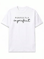Perfectly Imperfect Oversize Erkek Tişört - Beyaz