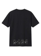 Ghost Crew Double Oversize Erkek Tişört - Siyah