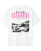 The Society Collection Istanbul Oversize Unisex Tişört - Beyaz