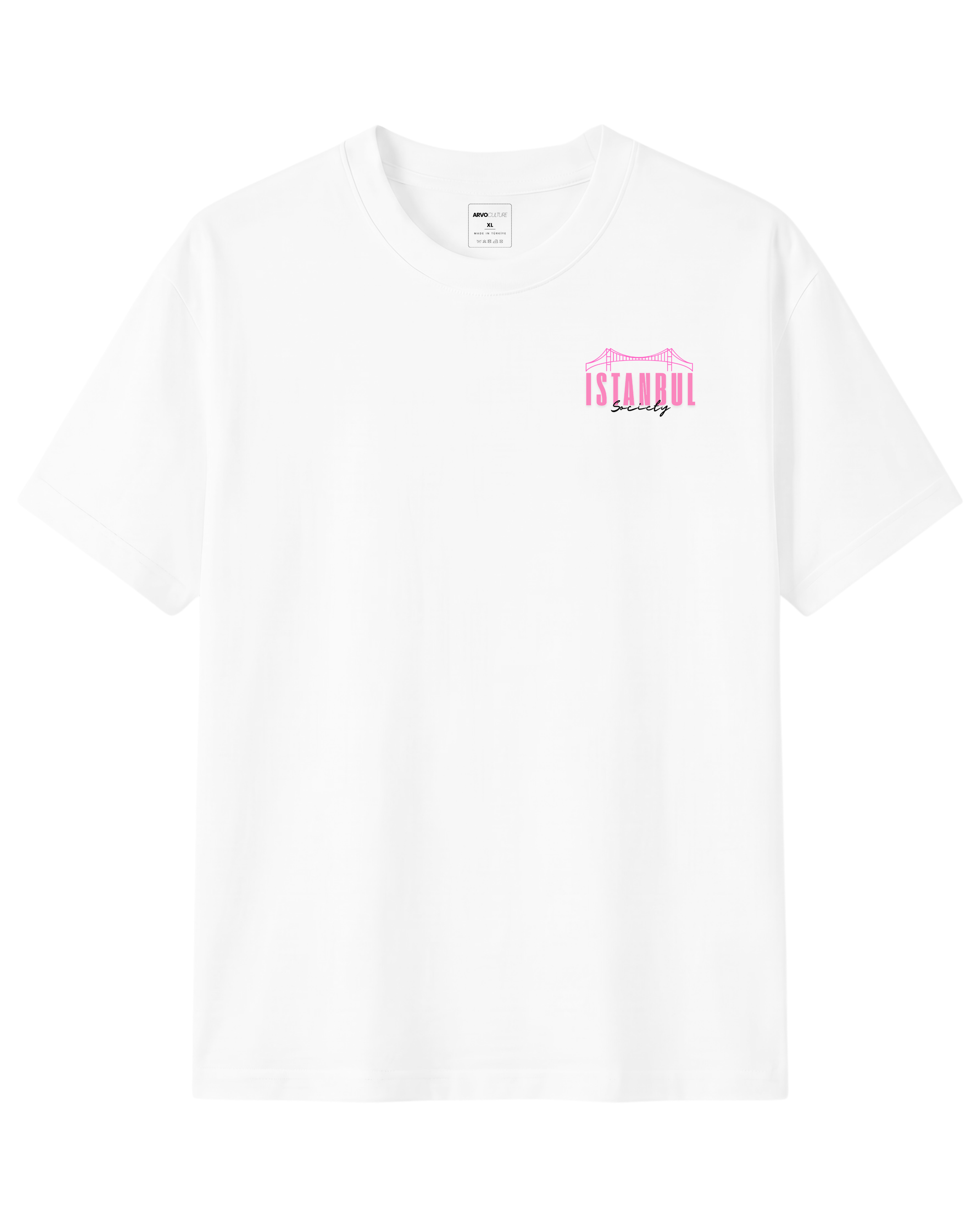 The Society Collection Istanbul Oversize Unisex Tişört - Beyaz