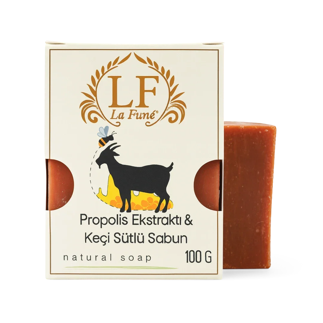 صابون لافون بالبروبوليس وحليب الماعز 100 غرام | تنظيف منقي وموازن