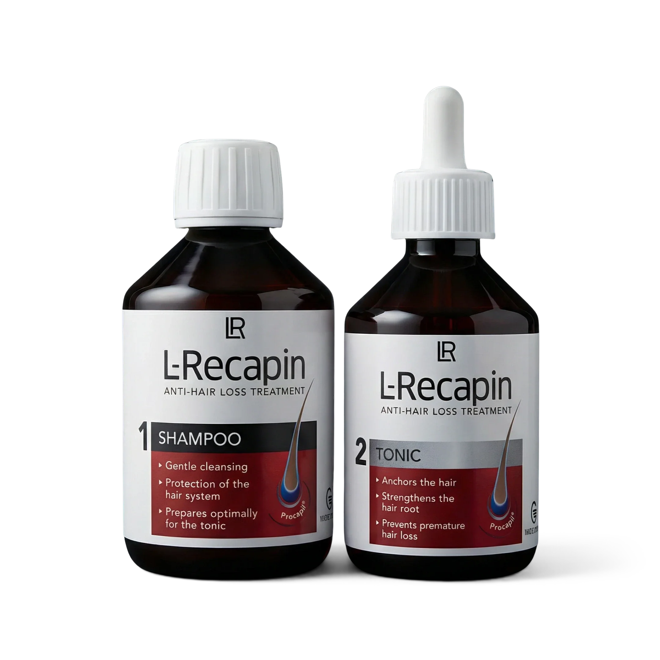 LR L-Recapin Saç Bakım Seti | Saç Dökülmesine Karşı Şampuan & Tonik Seti