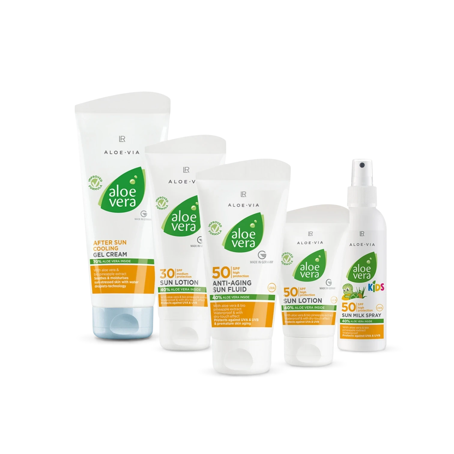 LR ALOE VIA - Aloe Vera Güneş Bakım Seti I Tam Koruma & Onarım Rutini