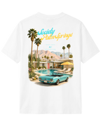 The Society Collection Palm Springs Oversize Unisex Tişört - Beyaz