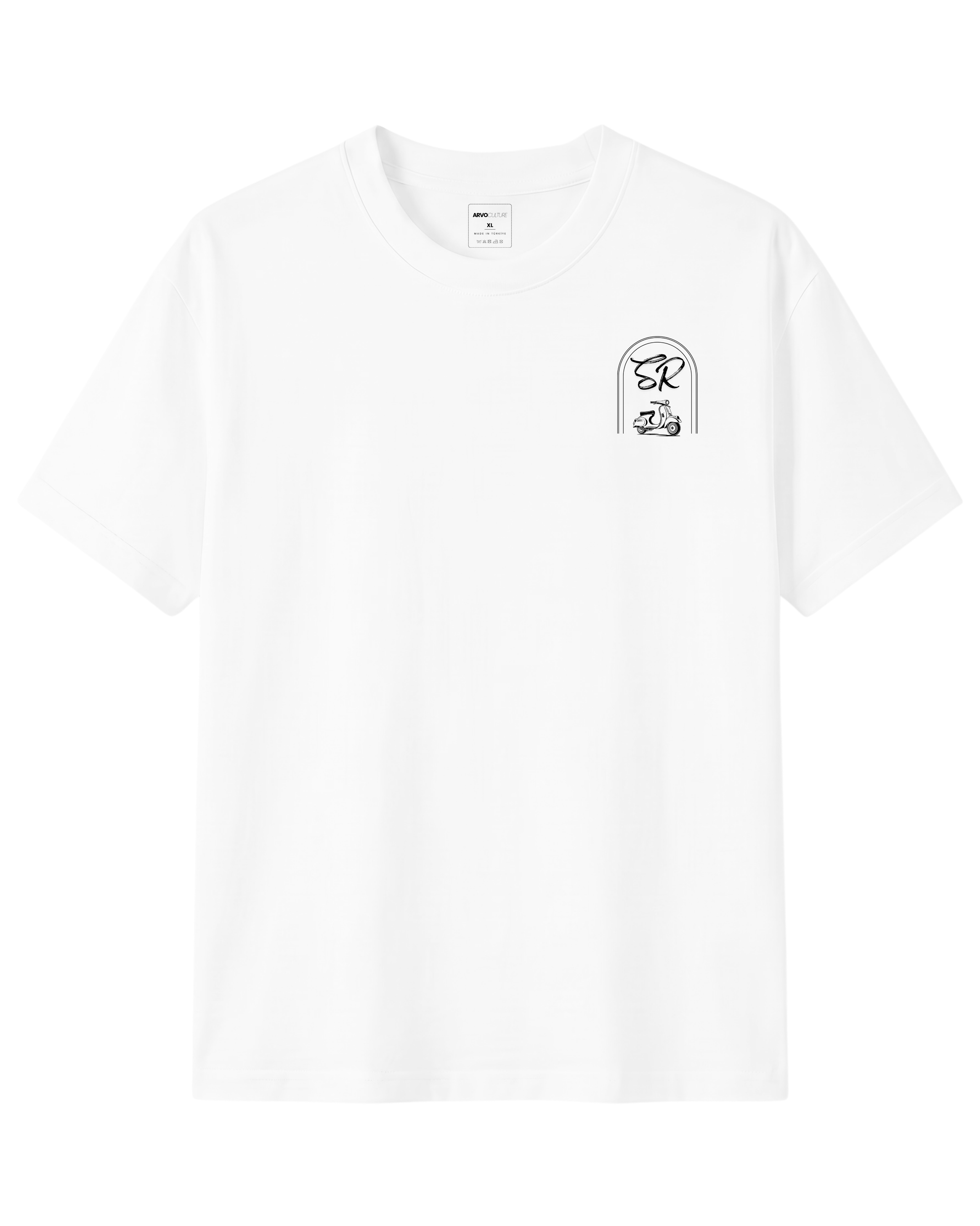 The Society Collection Rome Oversize Unisex Tişört - Beyaz