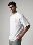 The Society Collection Amsterdam Oversize Unisex Tişört - Beyaz