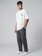 The Society Collection Rome Oversize Unisex Tişört - Beyaz