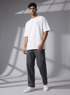 The Society Collection Palm Springs Oversize Unisex Tişört - Beyaz