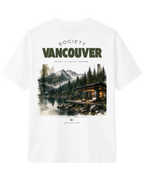 The Society Collection Vancouver Oversize Unisex Tişört - Beyaz