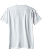 ArvoCulture beyaz pamuklu oversize tişört, minimal logo detaylı, kısa kollu, bisiklet yaka, günlük kullanım için.