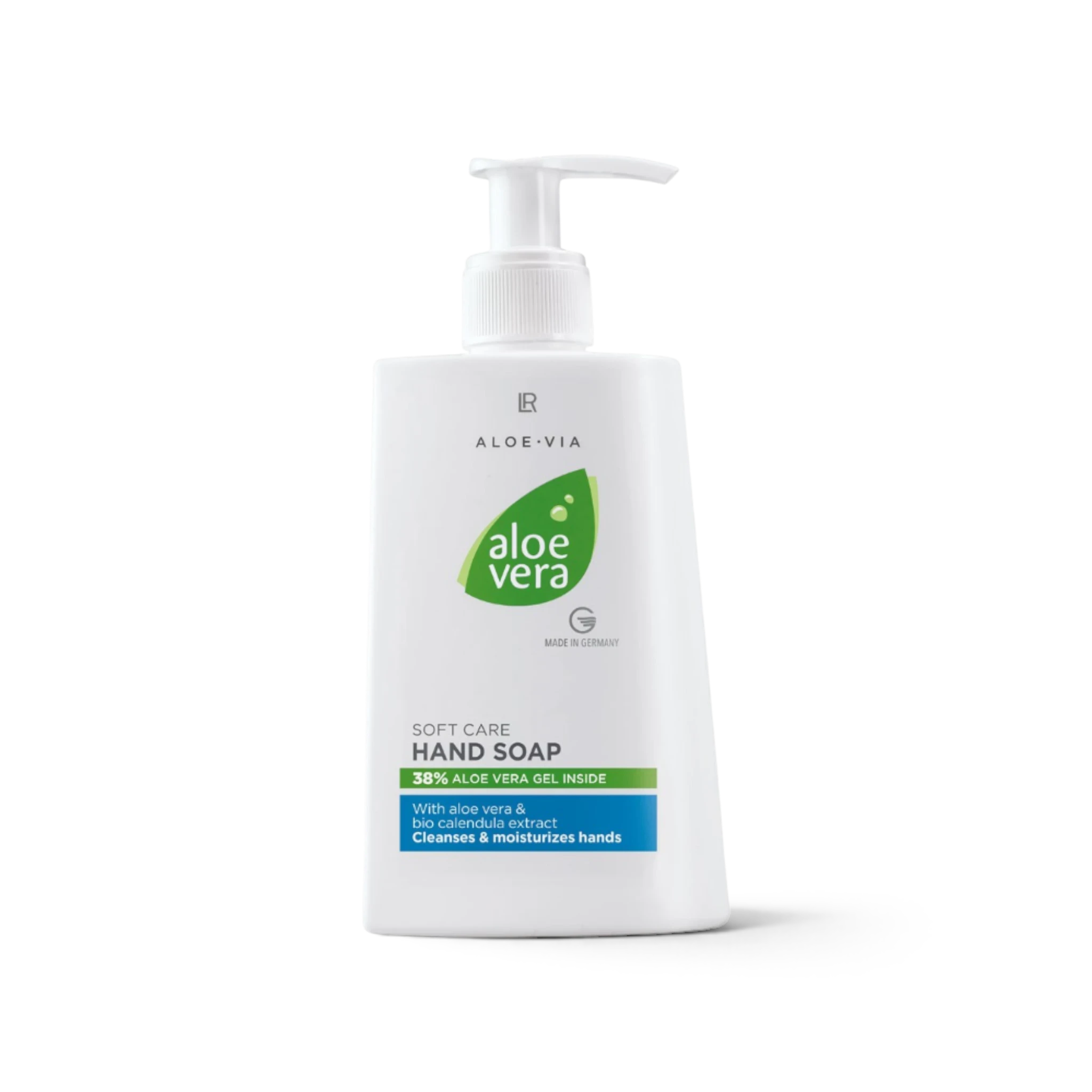 ArvoCulture LR Aloe Via nemlendirici el sabunu, %38 aloe vera jeli ve nergis özü içeren 250 ml pompalı şişe.