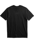 ArvoCulture siyah pamuklu oversize tişört, göğsünde minimalist "CHAOS" ve "ARVOCULTURE" yazısı bulunur.