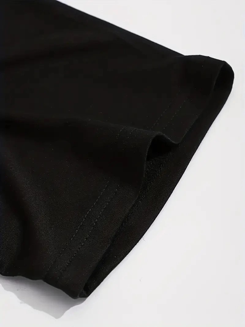 Erkek PERFECTLY Baskılı Tişört Bisiklet yaka yazlık Kısa Kol t-shirt - Siyah