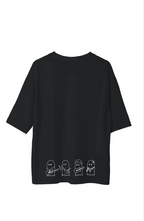 Erkek Baskılı T-Shirt Kısa Kol Bisiklet Yaka Regular Fit Rahat Kalıp Günlük Tişört - Siyah